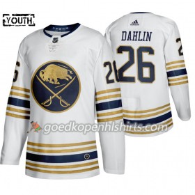 Buffalo Sabres Rasmus Dahlin 26 50th Anniversary Adidas 2019-2020 Wit Authentic Shirt - Kinderen